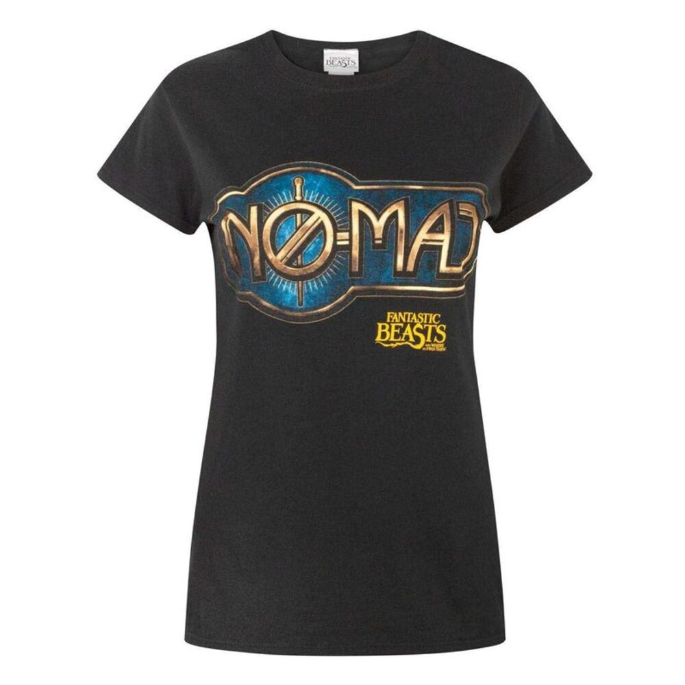 Fantastic Beasts And Where To Find Them Womens/Ladies No Maj T-Shirt / Black